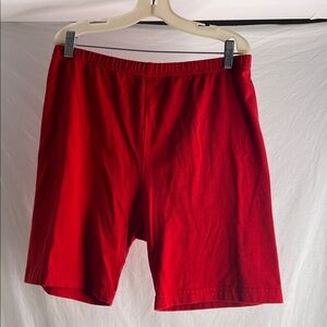 Red shorts